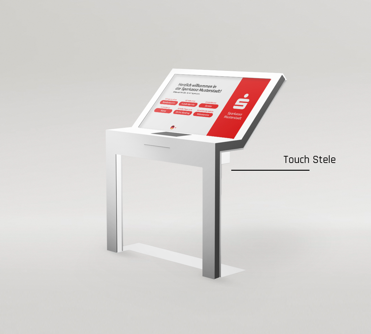 Kundenleitsystem Stopper Screen